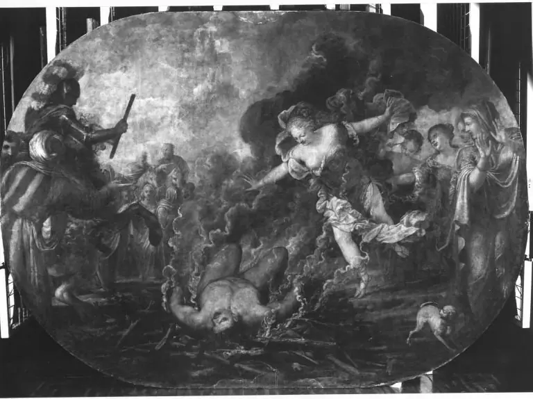 Evadne und Kapaneus, by Pietro Liberi