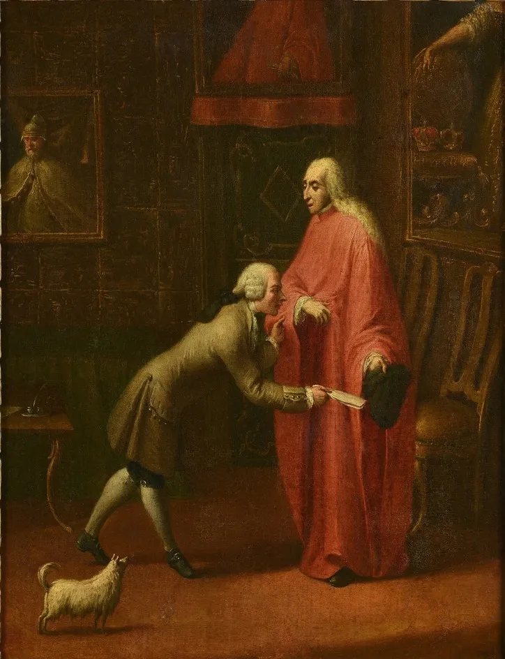 A Procurator of San Marco receiving a Petition, by Pietro Longhi, oil, 1751