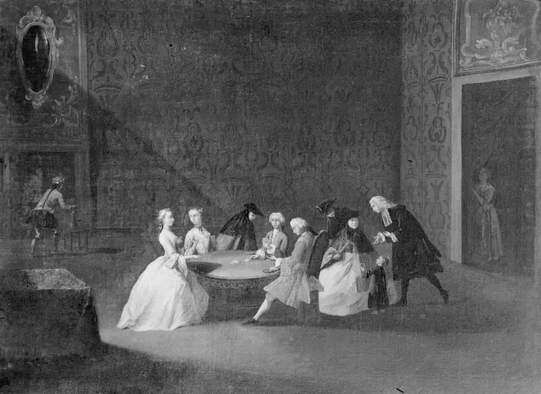 Card Players, by Pietro Longhi, oil, 1751