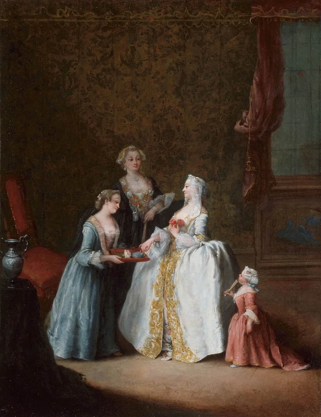 Lady at Her Toilette, by Pietro Longhi, oil, 1747