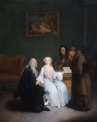 Music lesson, by Pietro Longhi