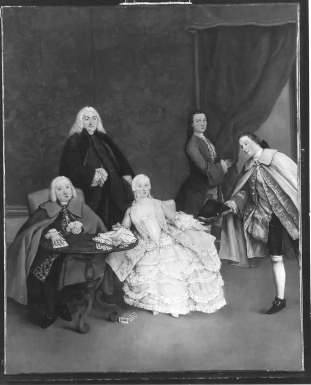 The vist. Playing cards, by Pietro Longhi