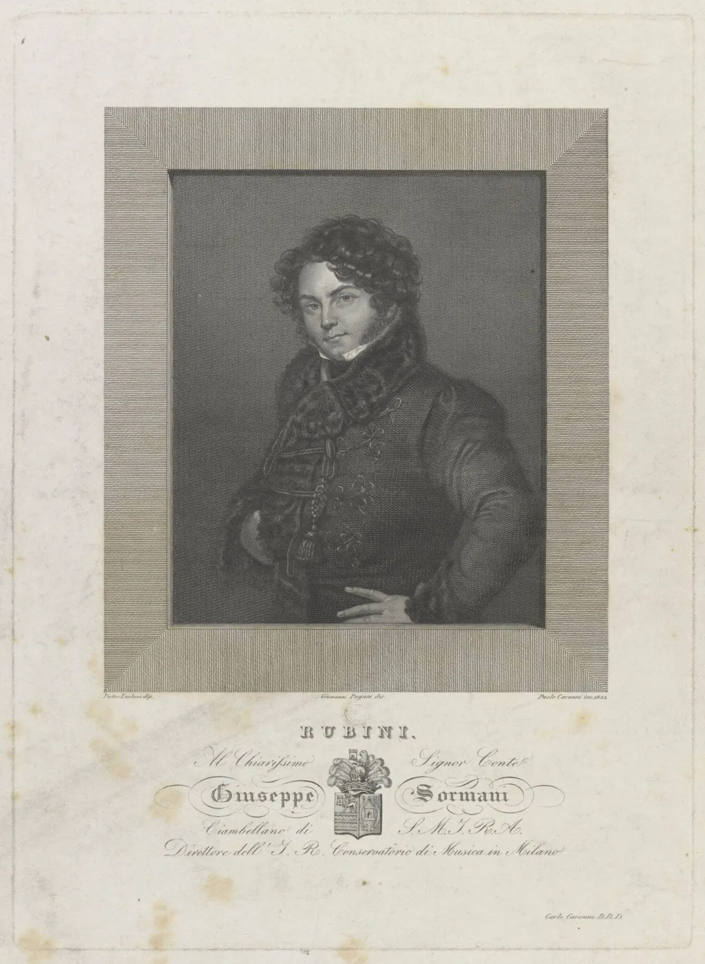H Beard Print Collection, by Pietro Luchini, 1833