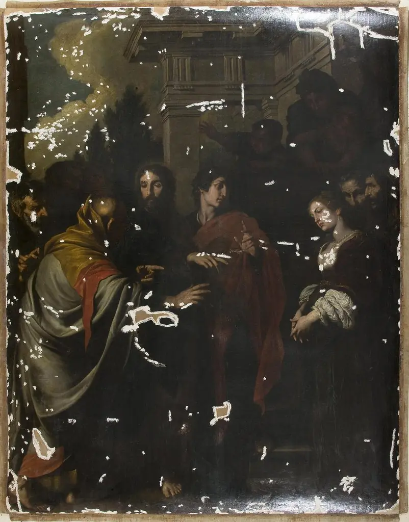 Christ and the Woman Taken in Adultery, by Pietro Novelli
