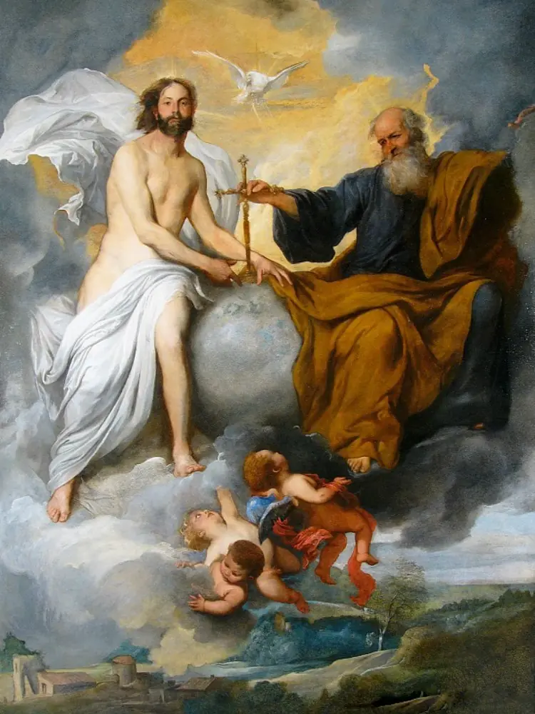 The Holy Trinity, by Pietro Novelli