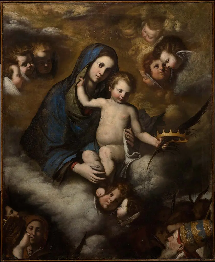 The Virgin and Child in Glory, by Pietro Novelli