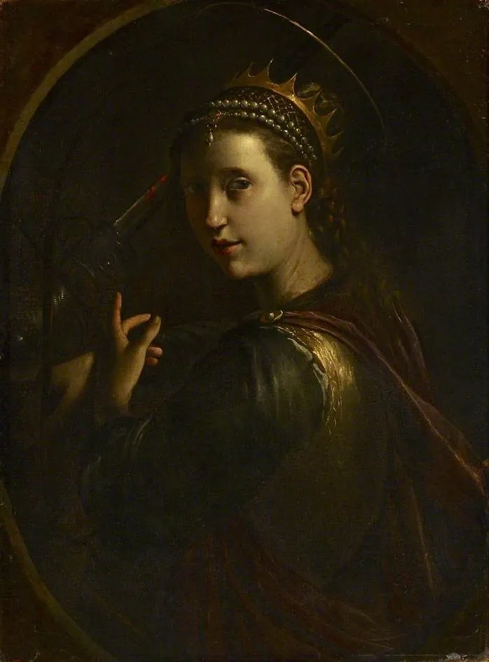 St Catherine of Alexandria, by Pietro Paolini, oil, 1652