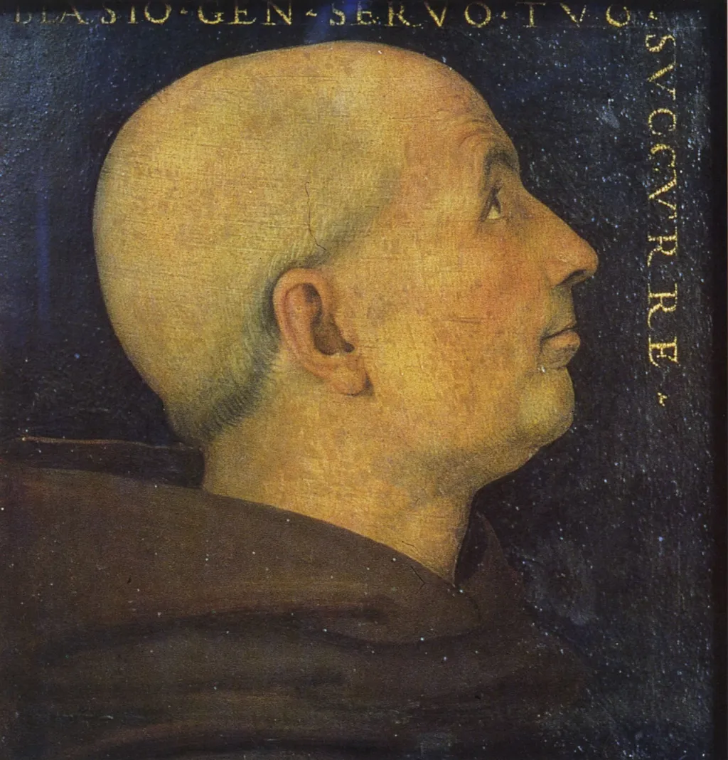 Biagio Milanesi, by Pietro Perugino, oil, 1500