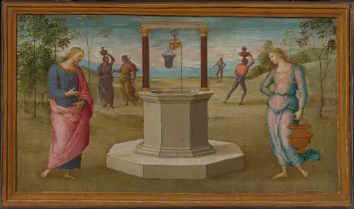 Christ and the Woman of Samaria, by Pietro Perugino
