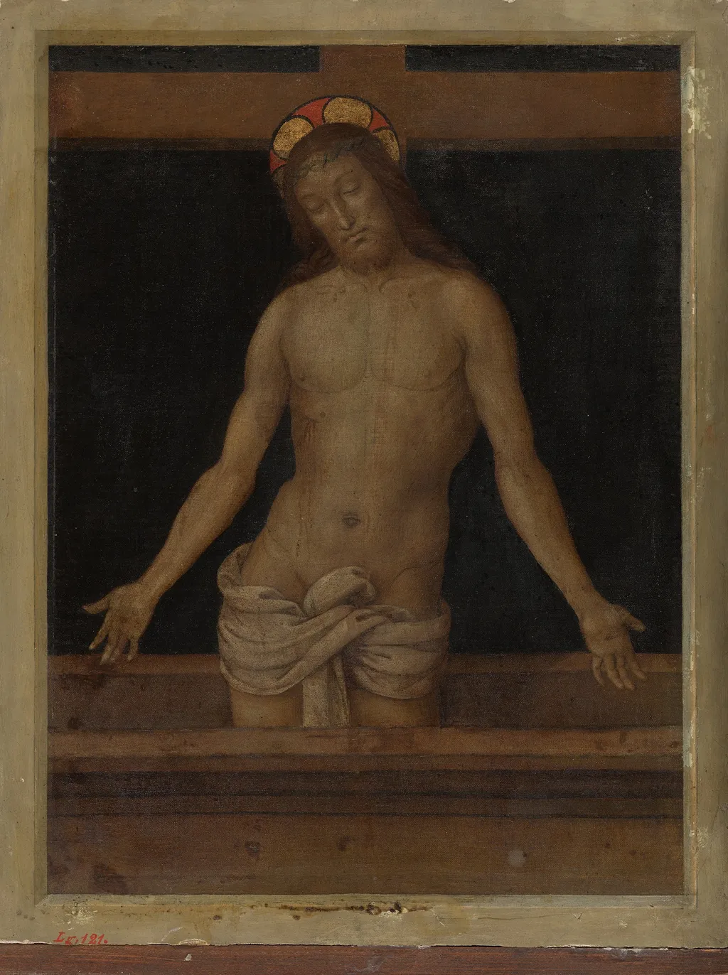 Christ in the tomb, by Pietro Perugino, paint, 1500