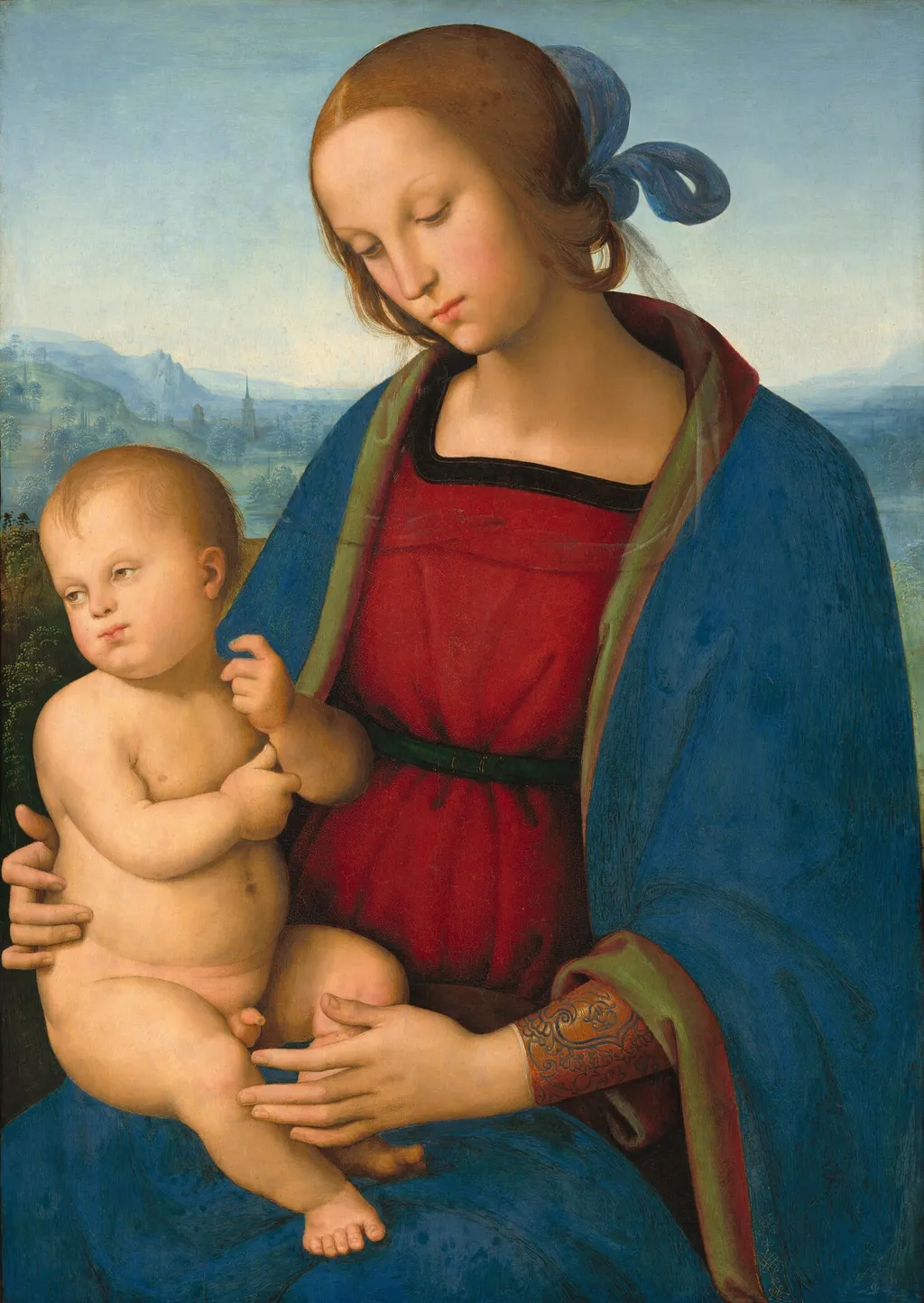 Madonna and Child, by Pietro Perugino, oil, 1500