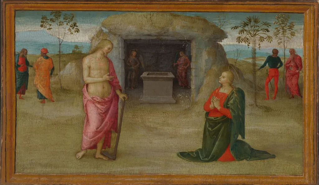 Noli Me Tangere, by Pietro Perugino, tempera, 1502