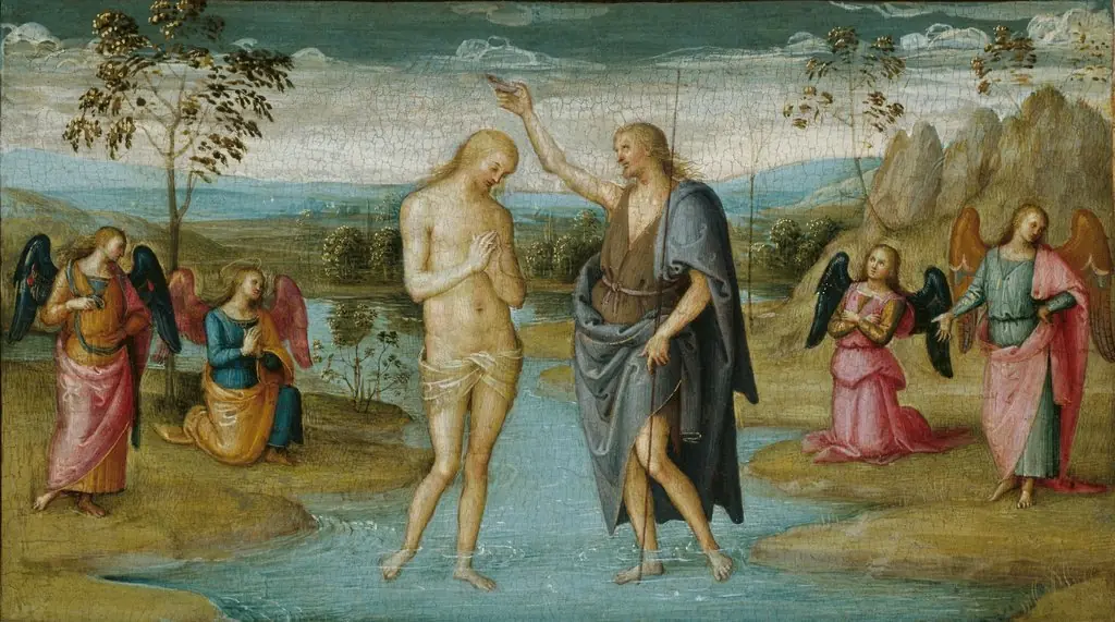 The Baptism of Christ, by Pietro Perugino