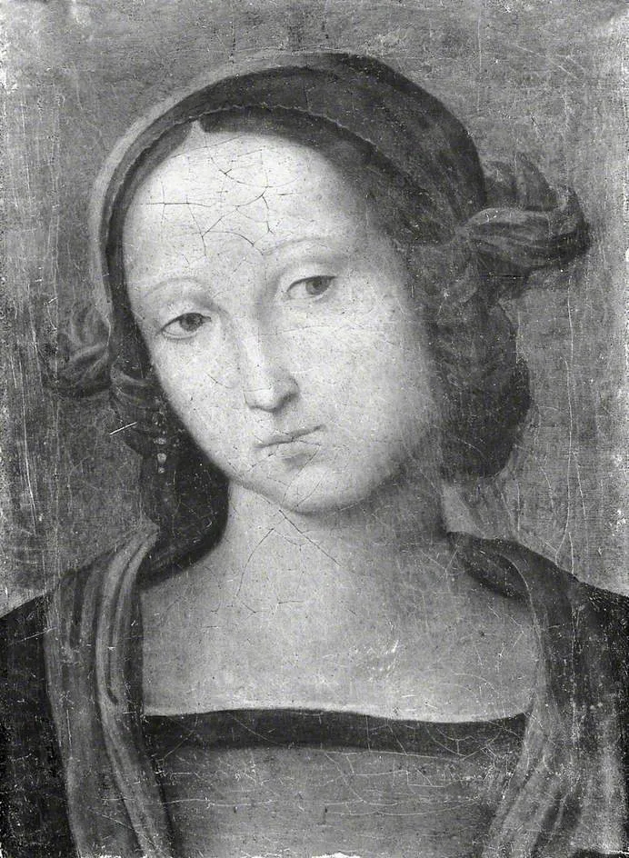 The Head of the Virgin, by Pietro Perugino, oil, 1495
