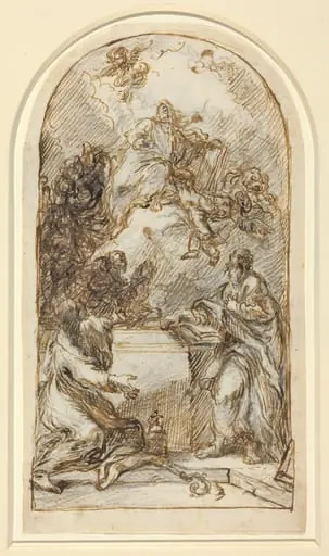 The Apotheosis of Saint Mark [recto and verso], by Pietro Roselli