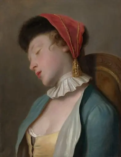 A Sleeping Girl, by Pietro Rotari