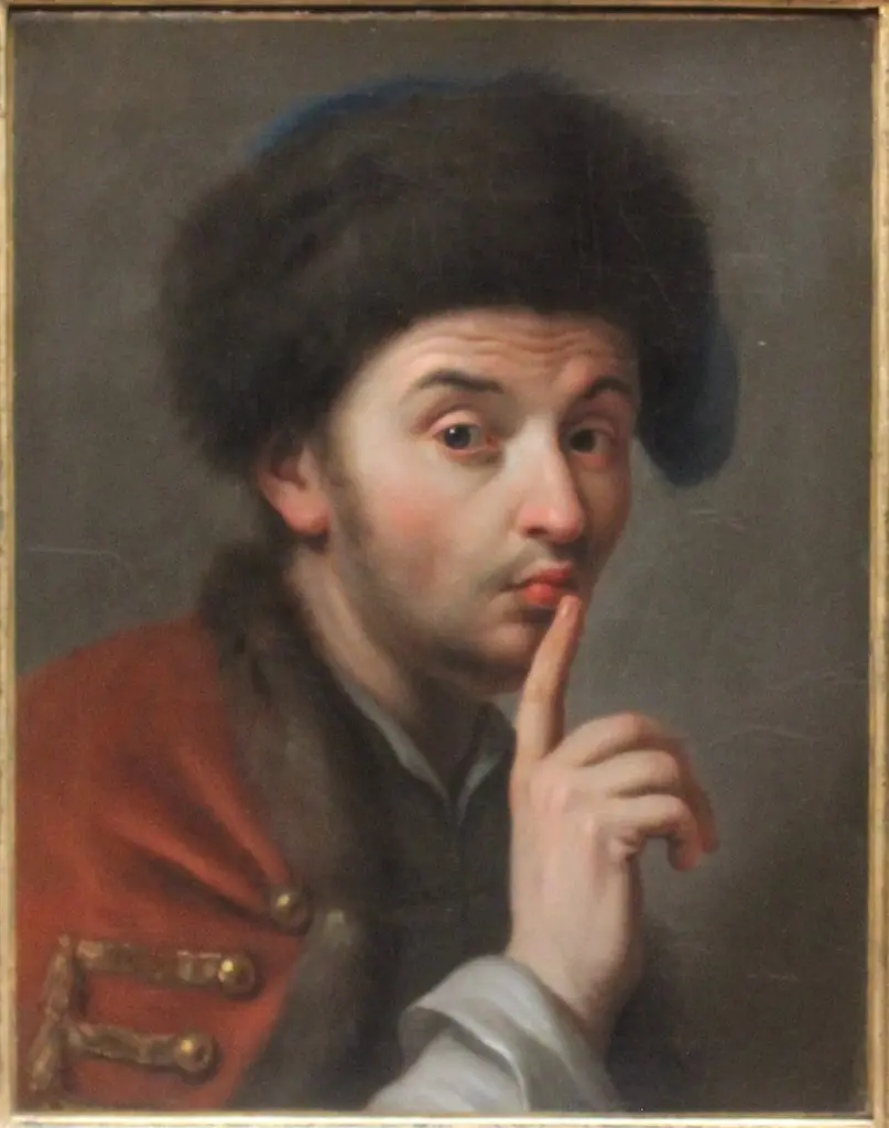 Man with fur cap, by Pietro Rotari
