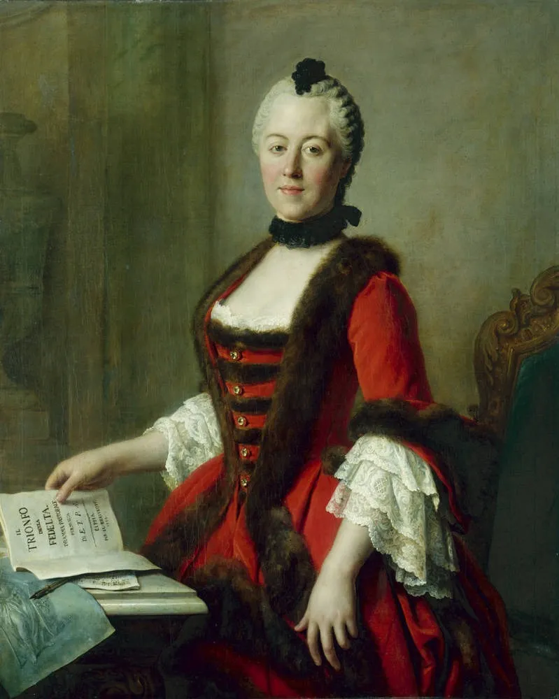 Maria Antonia of Bavaria, spouse of Elector Frederick Christian of Saxony, by Pietro Rotari, oil, 1755