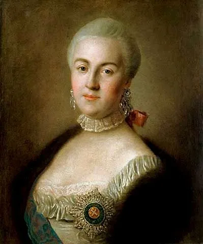 Portrait of Grand Duchess Yekaterina Alexeyevna (1729–1796), by Pietro Rotari, oil, 1761