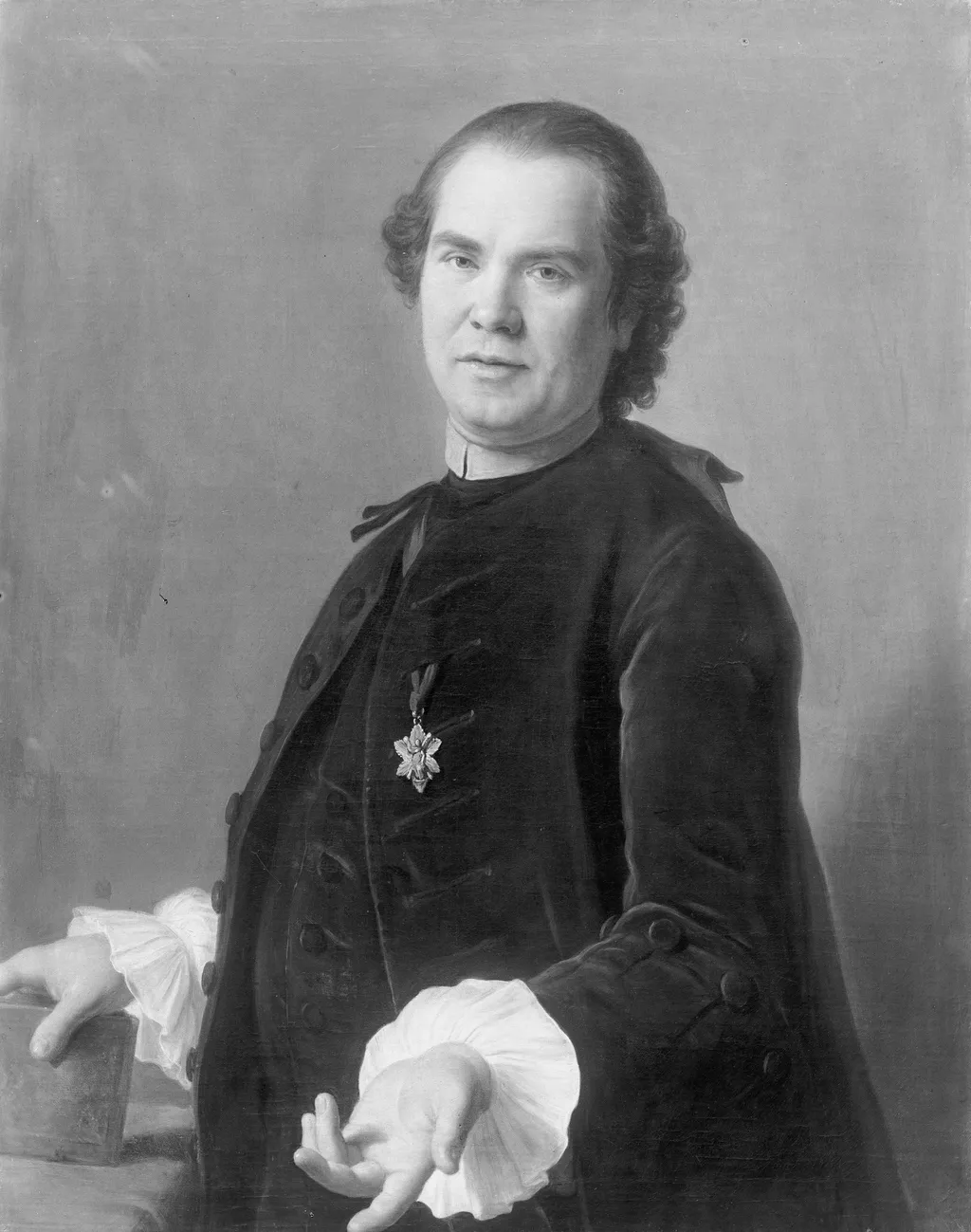 Portrait of the nuncio at the Dresden court, Ignazio Accoramboni, by Pietro Rotari, paint, 1744