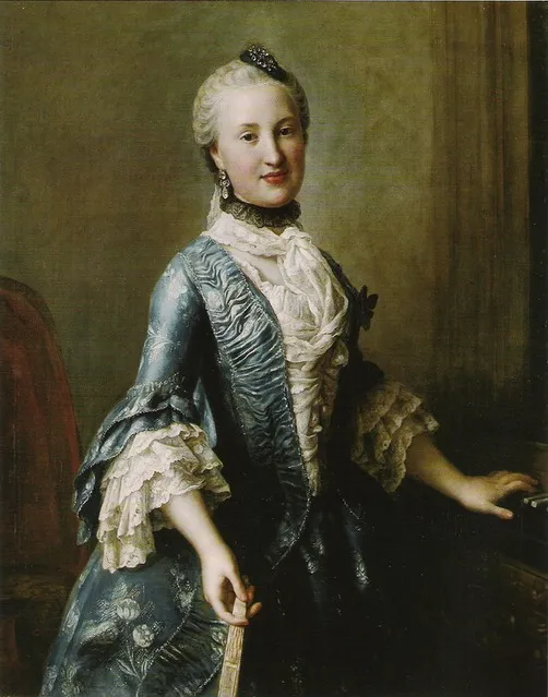 Princess Elisabeth of Saxe, by Pietro Rotari, oil, 1755