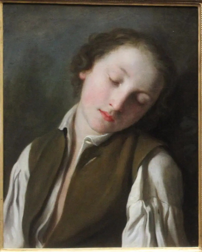 Sleeping boy, by Pietro Rotari