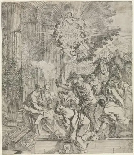 Adoration of the Magi, by Pietro Testa