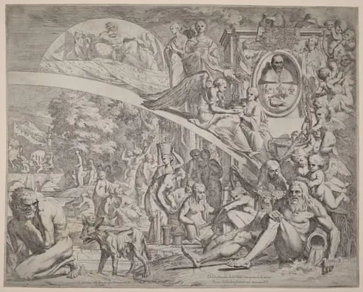 An Allegory in Honor of Innocent X, by Pietro Testa