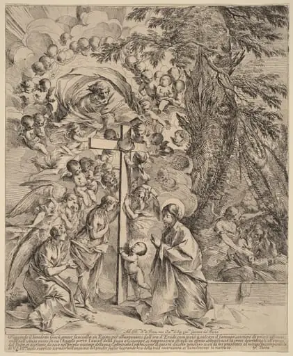 The Infant Christ Embracing the Cross (The Dream of Joseph), by Pietro Testa