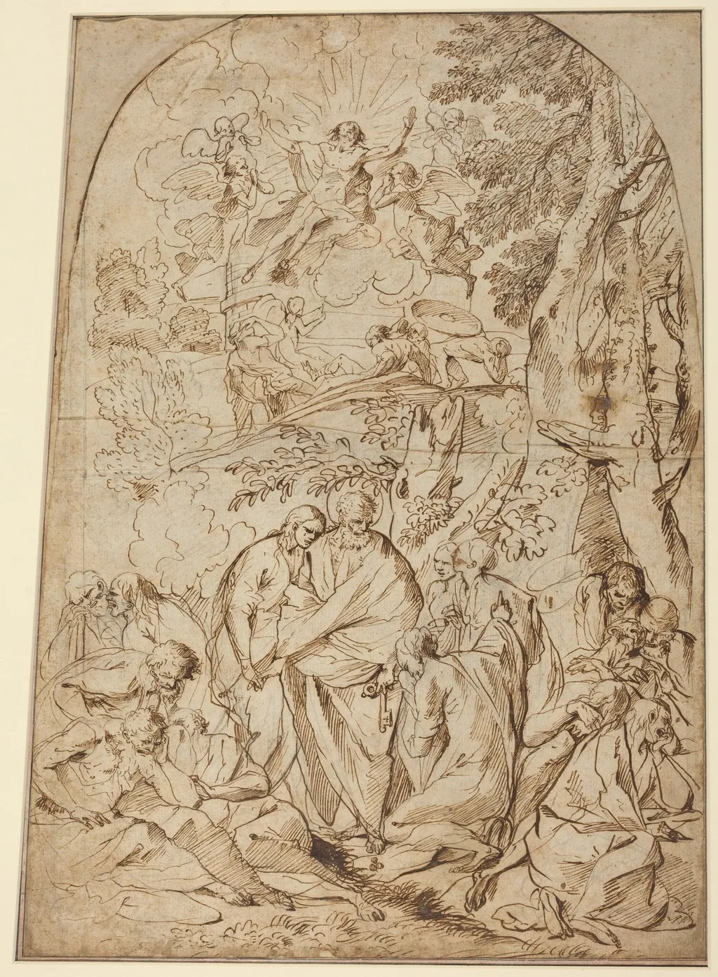 The Resurrection, by Pietro Testa, chalk, 1644