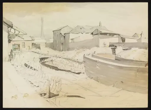 An old part of the Ship Canal, Quay Street, Manchester, by Pile
