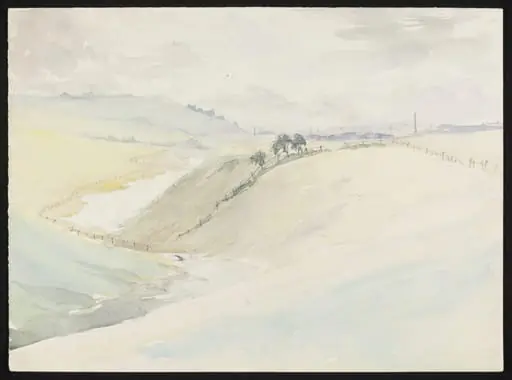 Looking towards Bury from the North of the city, by Pile
