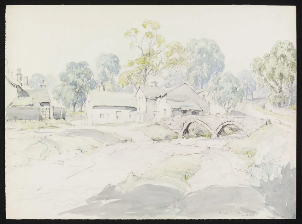 Wycoller Village, by Pile, watercolor, 5