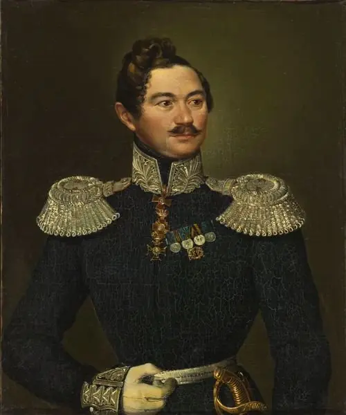 Portrait of Major-General Ivan Orlov, by Pimen Orlov