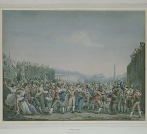 Carnival Scene in Rome, by Pinelli