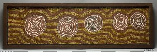 painting, by Pinta Pinta, aboriginer, pintupi Tjapanangka
