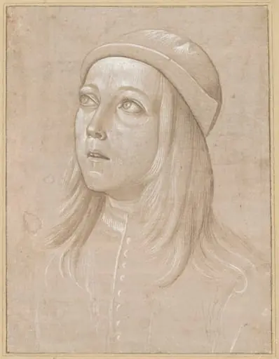 Head of a Youth Looking Up, by Pinturicchio