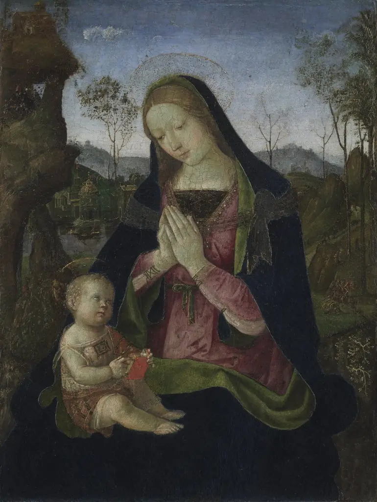 Virgin and Child, by Pinturicchio