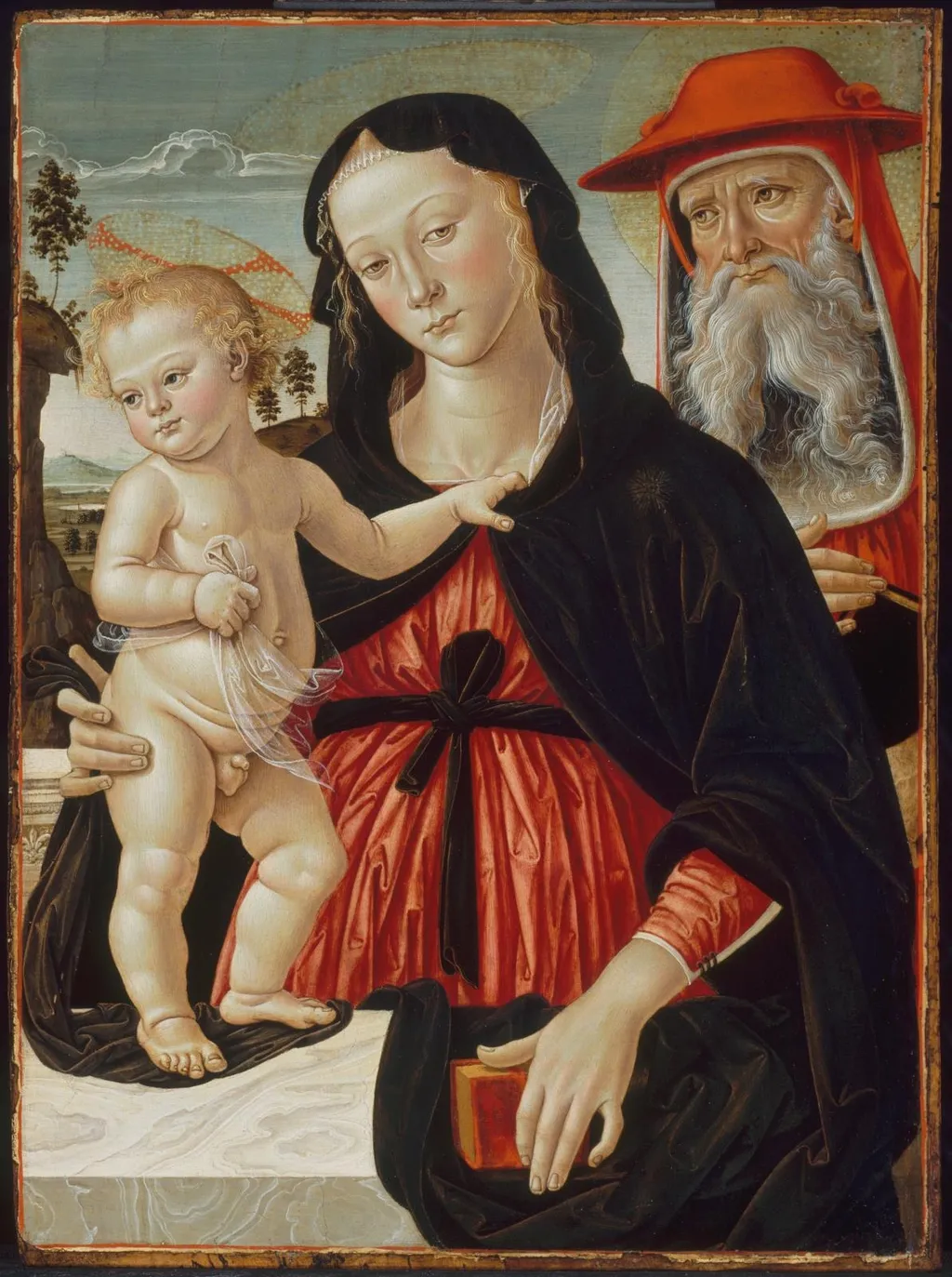 Virgin and Child with Saint Jerome, by Pinturicchio, unspecified, 1489