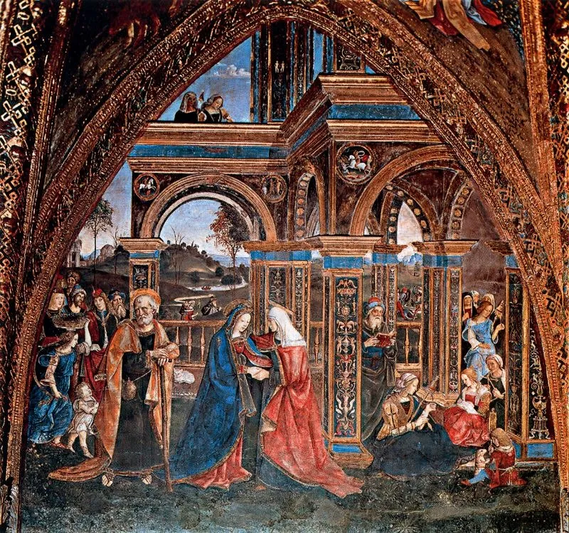 Visitation, by Pinturicchio, unspecified, 1496