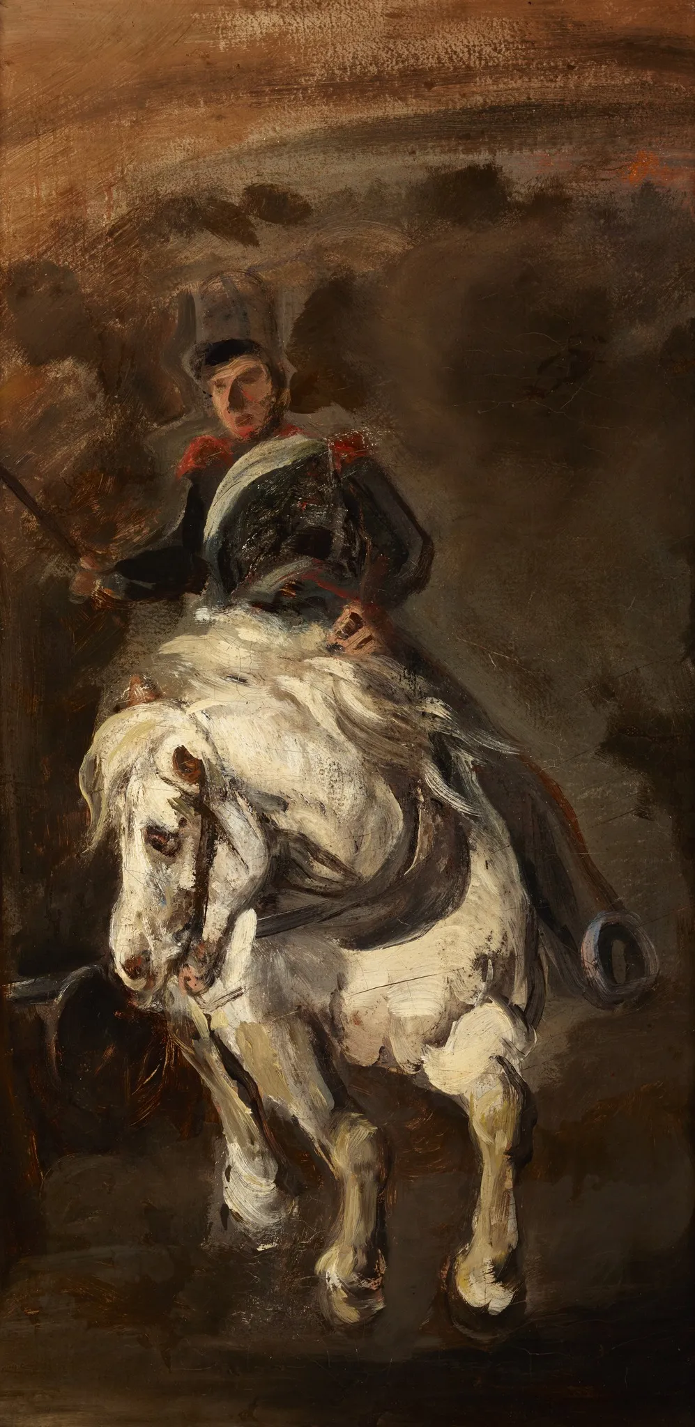 Artillerist on Horseback, by Piotr Michałowski, unspecified, 1837