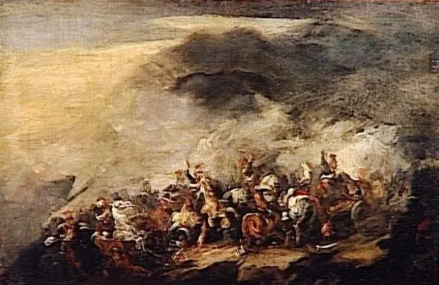 La Bataille de Somosierra, by Piotr Michałowski
