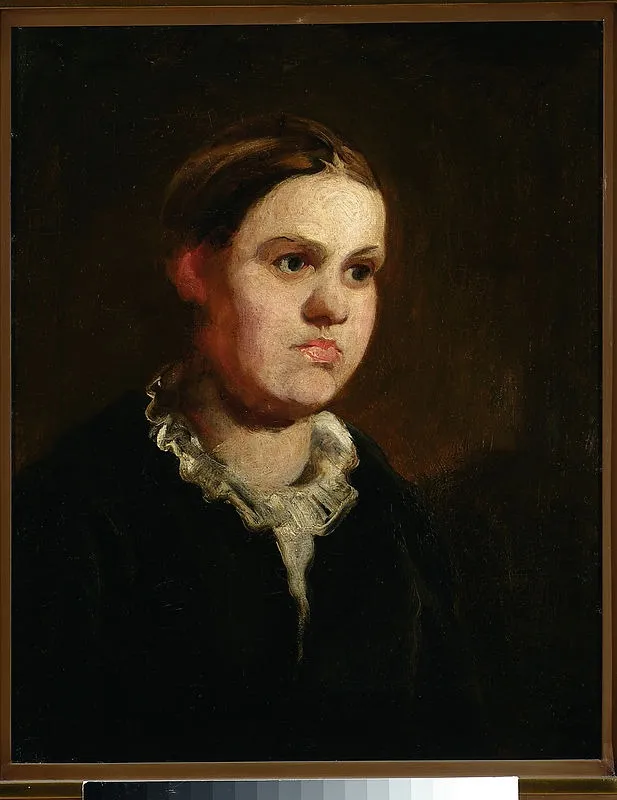 Portrait of a girl, by Piotr Michałowski, oil, 1840