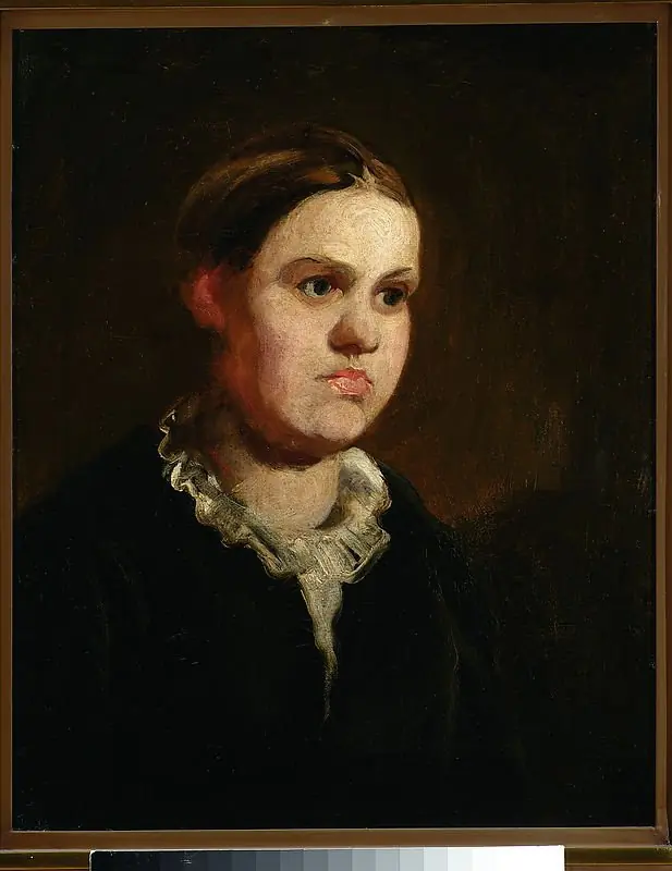 Portrait of a girl, by Piotr Michałowski