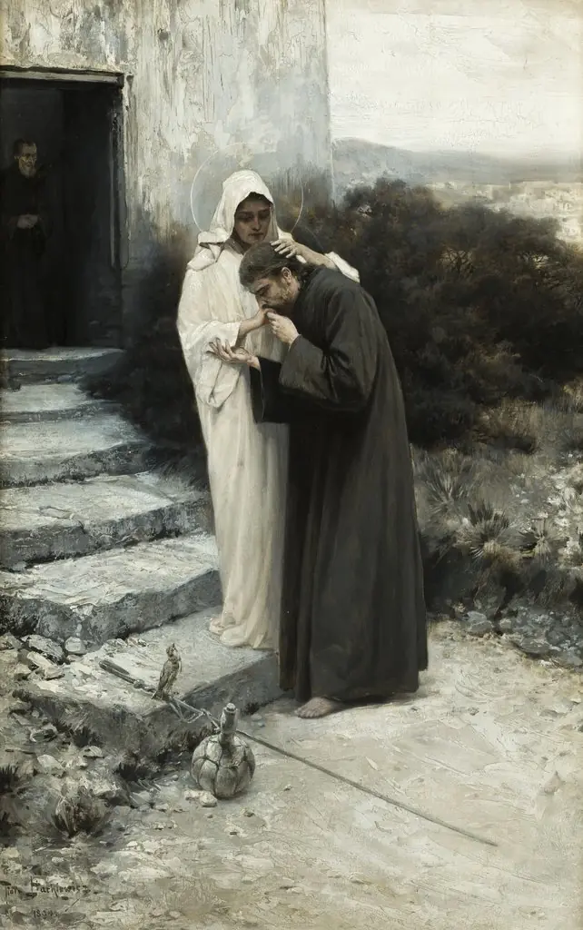 Our Lady Says Farewell to Christ. The Cycle "Legend of Our Lady", by Piotr Stachiewicz