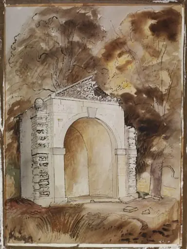 The Duck House in the Park of Buckland House near Faringdon, by Piper