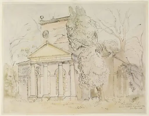 The Ruined Temple of Friendship in the Grounds at Stowe, by Piper