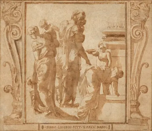 Women and Children at a Fountain, by Pirro Ligorio