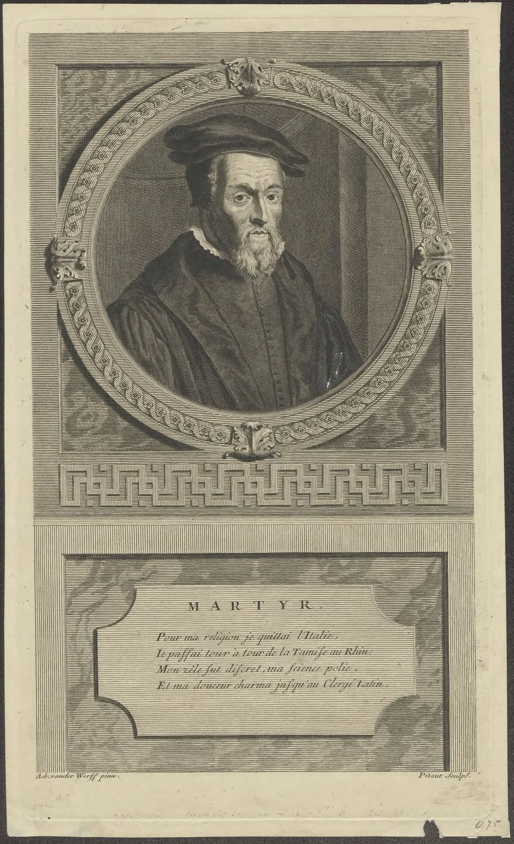 Portrait of an unknown man, by Pitaut, unspecified