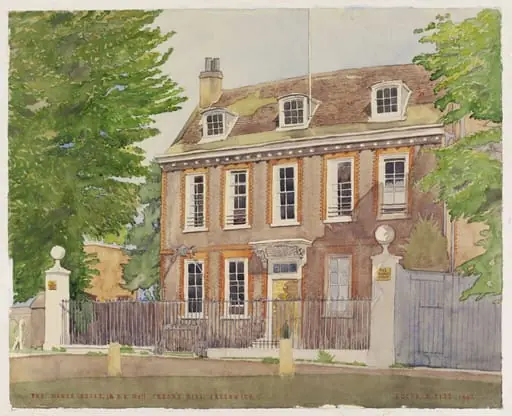 The Manor House, Croom's Hill, Greenwich, by Pitt